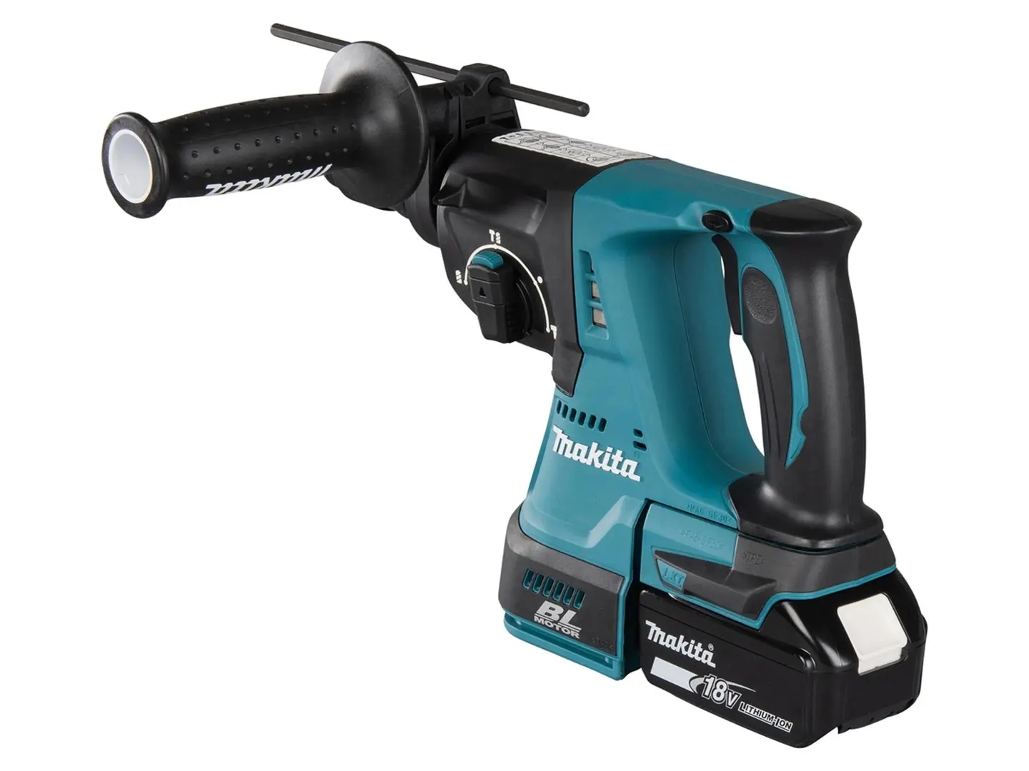 Makita cordless rotary hammer DHR243Z with charger and 2 batteries