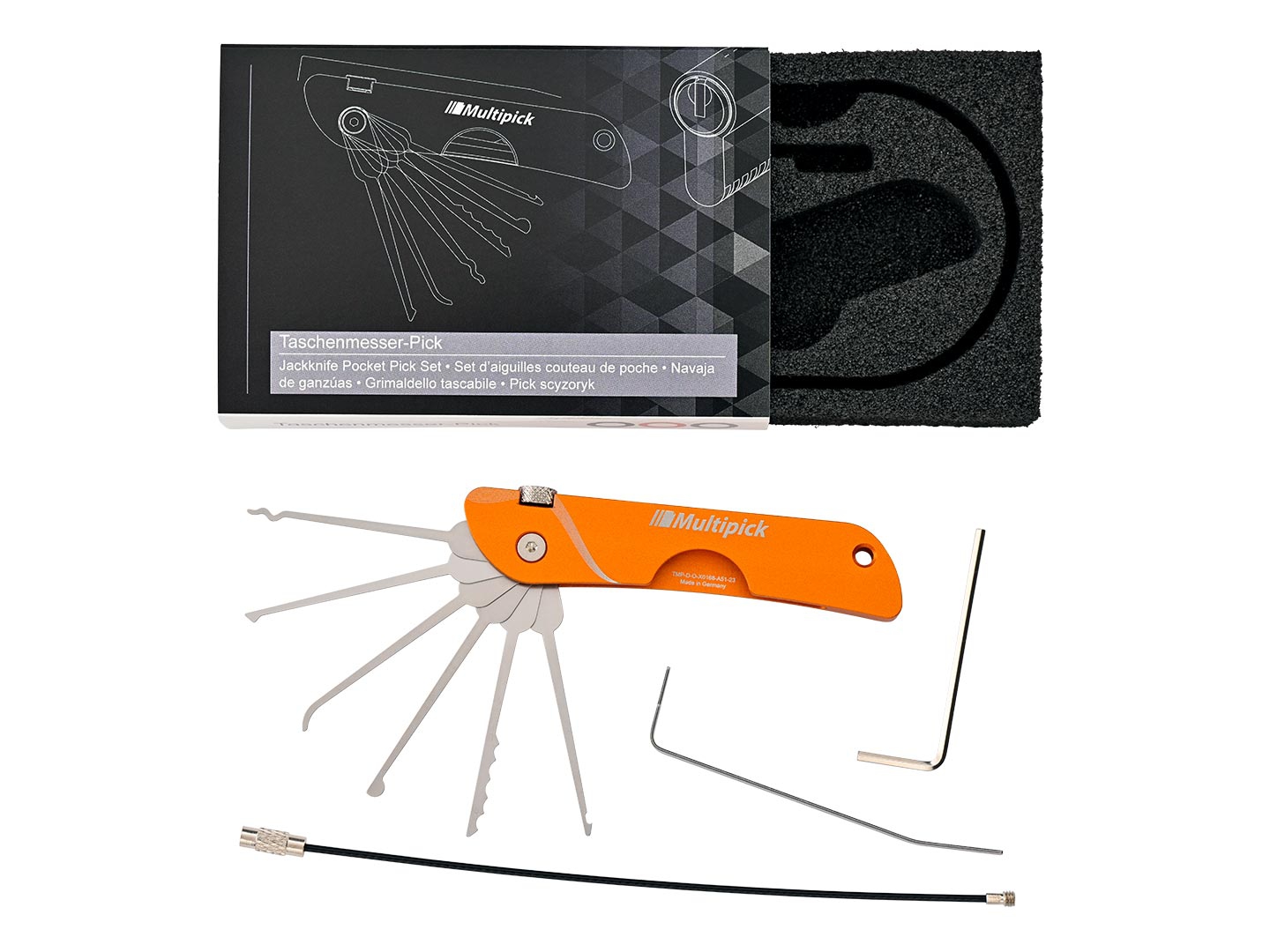 Jackknife Pocket Pick Set Exclusive Orangeline Edition Jackknife Pocket Pick Set Exclusive Orangeline Edition