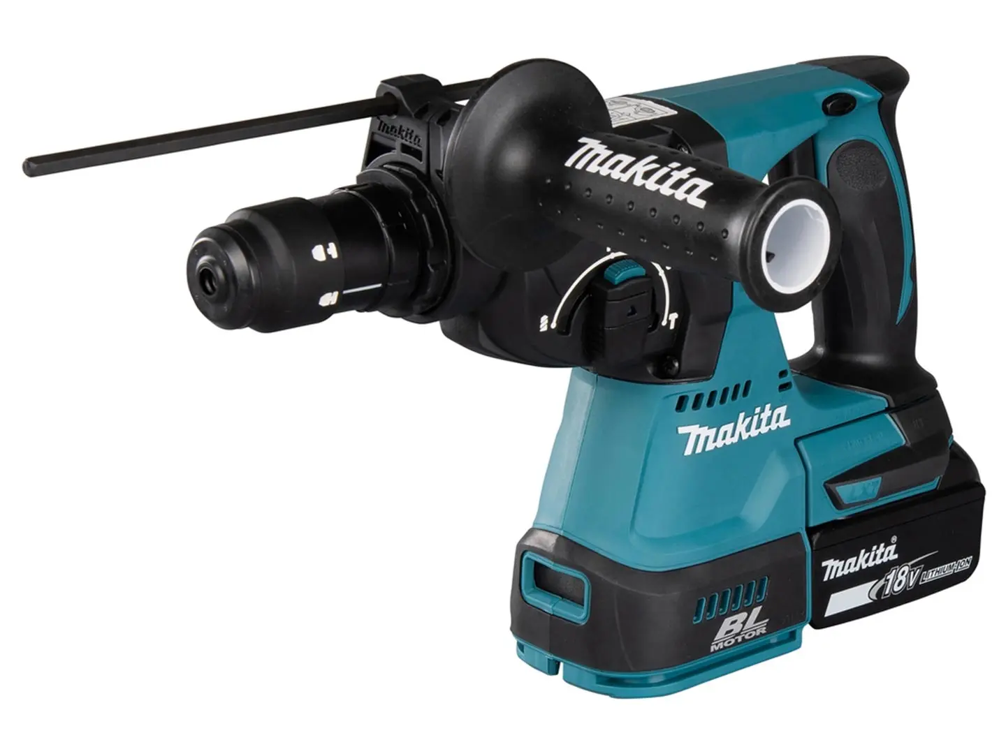 Makita cordless rotary hammer DHR243Z with charger and 2 batteries