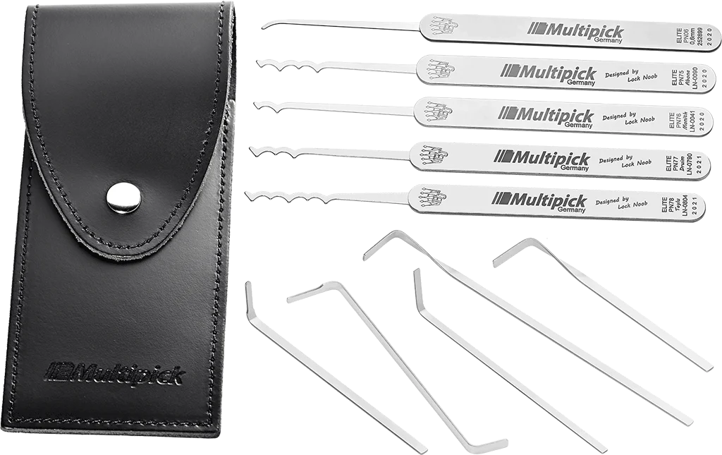 ELITE 10 „Lock Noob“ Duo Peak Rake Lock Pick Set