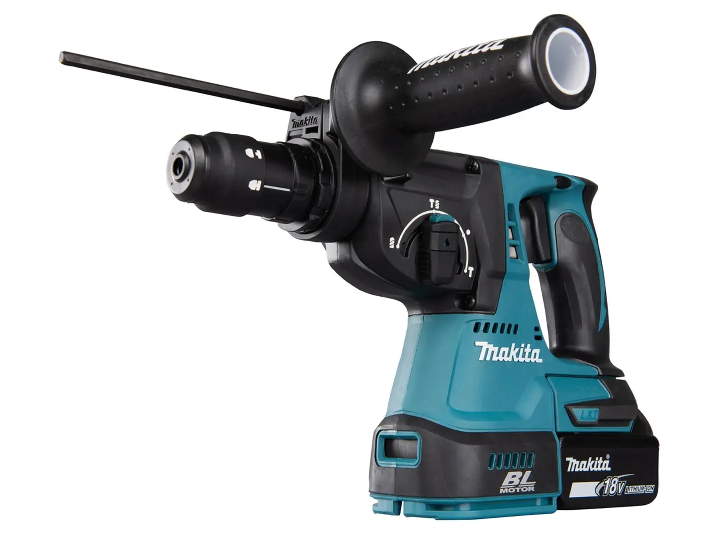 Makita cordless rotary hammer DHR243Z with charger and 2 batteries