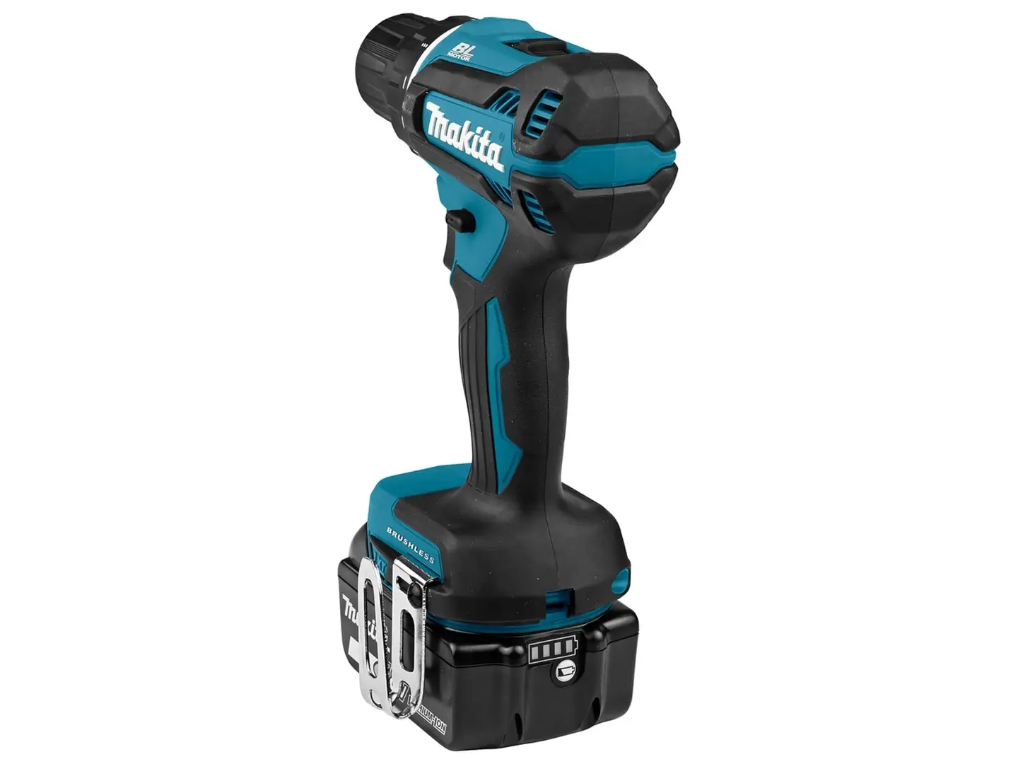 Makita cordless drill driver DDF485 with charger and 2 batteries