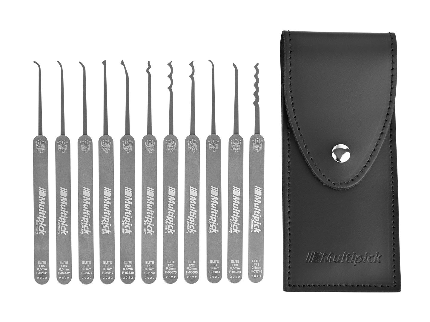 Juego de Ganzúas 0.5 mm Multipick ELITE SET II