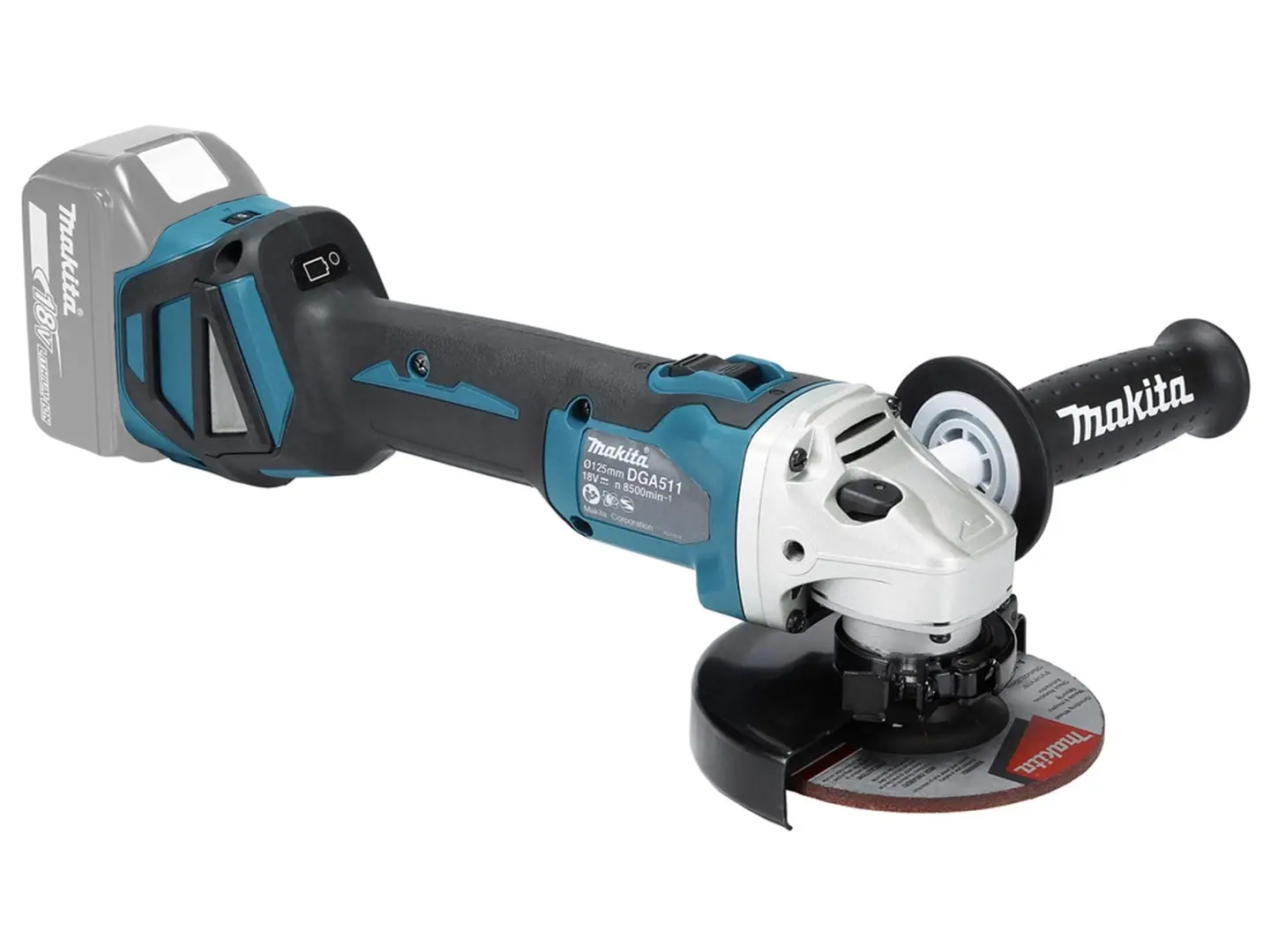 Makita cordless angle grinder DGA511Z w/o battery & charger