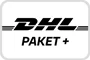 DHL Paket plus Logo SW