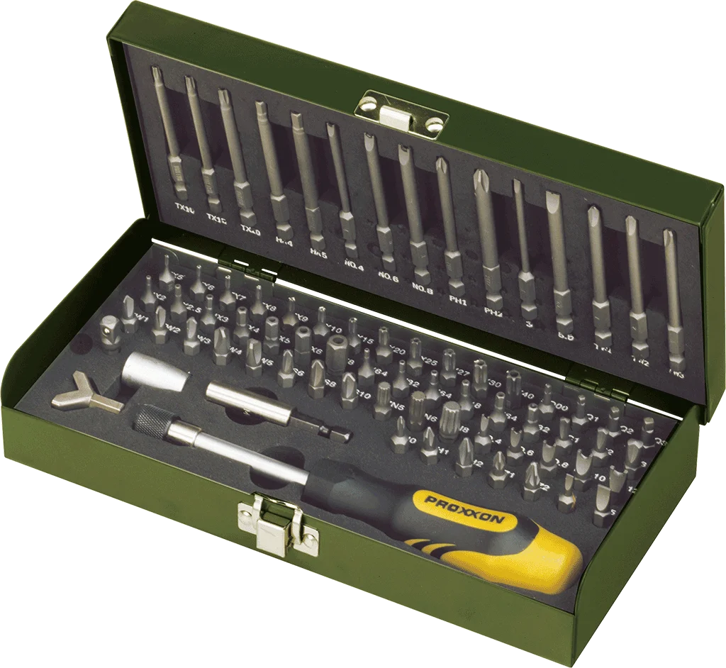 PROXXON Special Bit Set, 75 pieces