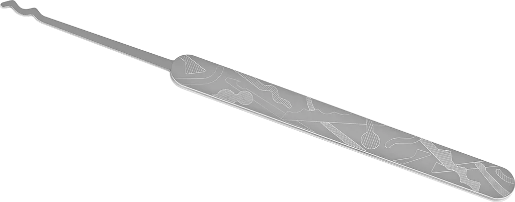 ELITE Wave rake small double cycloid 0.6 mm (PN71)