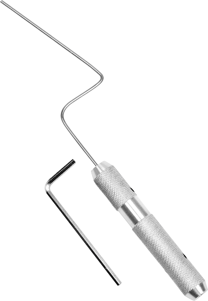 Support en alu pour fil d’acier souple