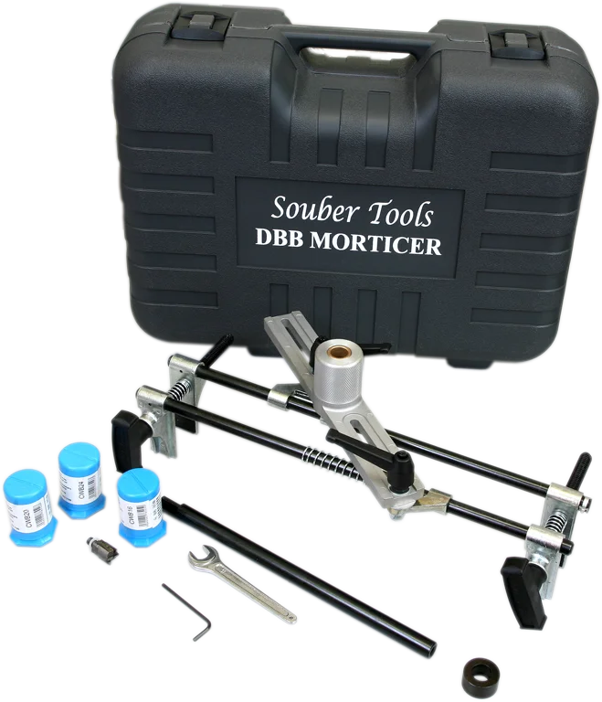 DBB-2 Morticer Set with 3 carbide tipped cutters