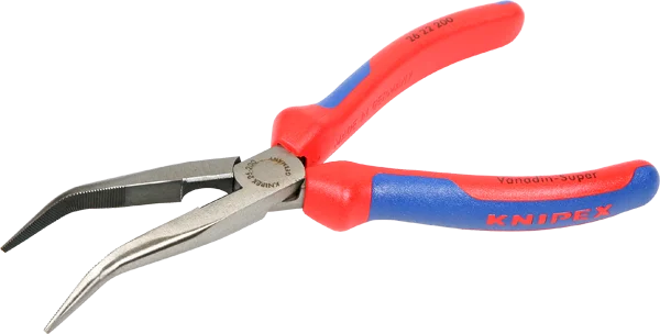 Knipex Nose Pliers with Cutter and 40° Bent Jaws