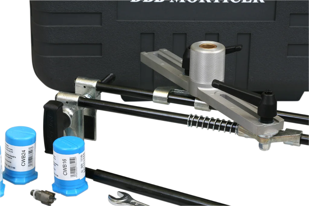 DBB-2 Morticer Set with 3 carbide tipped cutters