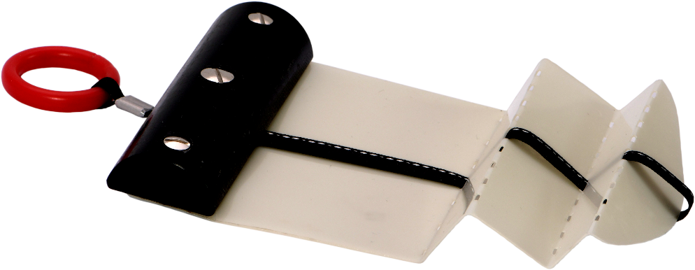 Latch Opening Card Double-Offset Doors (black) 0.50 mm