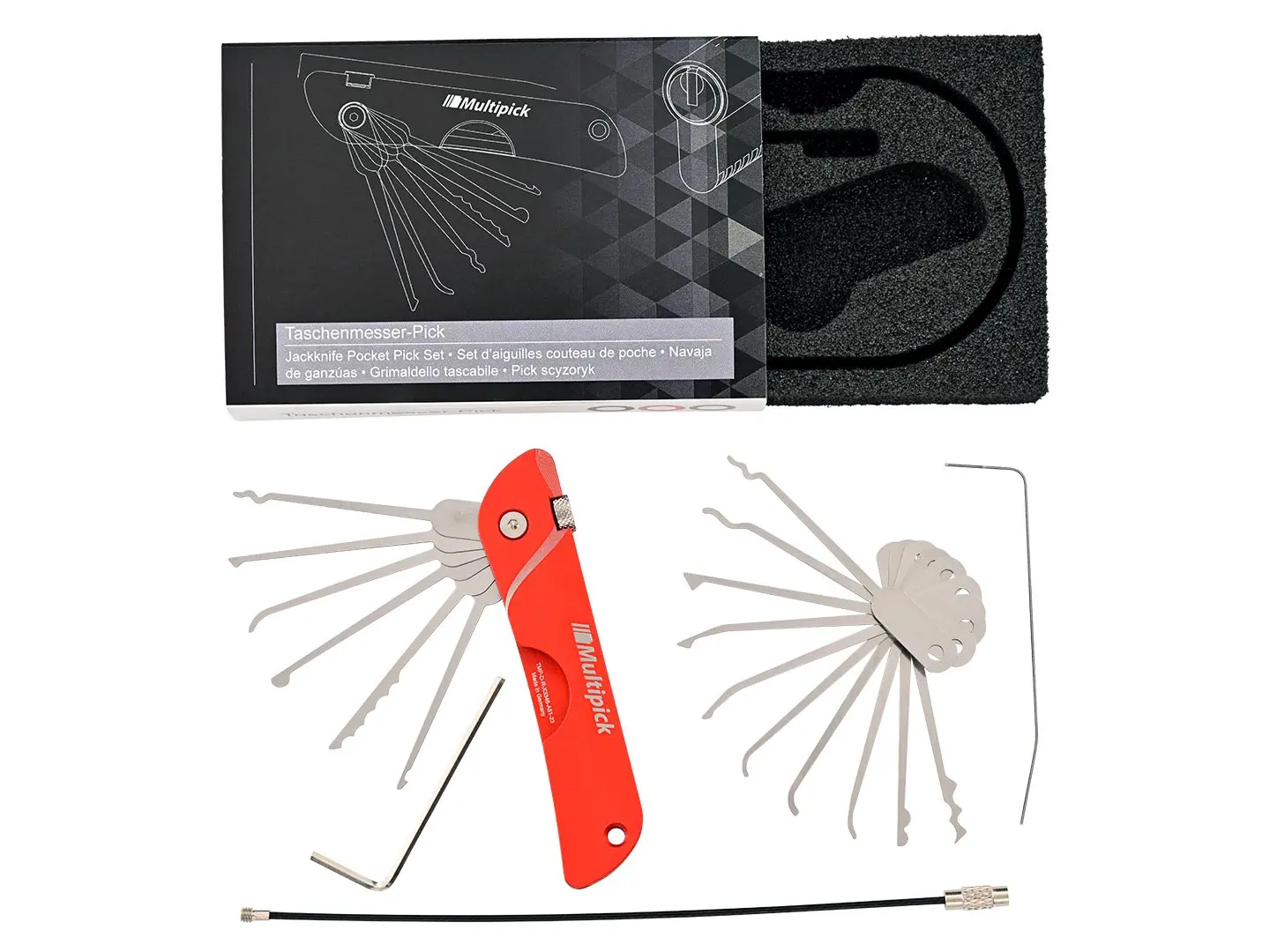 Jackknife Pocket Pick Set Redline Edition + 10 Tips