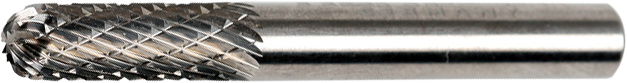 Milling Burr 6 x 50 / 16 mm - Ball nosed cylinder