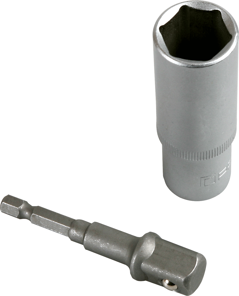 Steckschlüssel 19 mm + Adapter für "Glocke" Steckschlüssel 19 mm + Adapter für "Glocke"