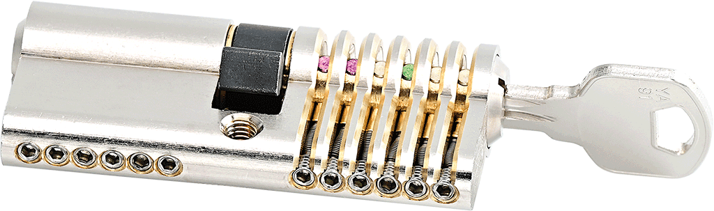 6-pin advanced Euro profile training lock set