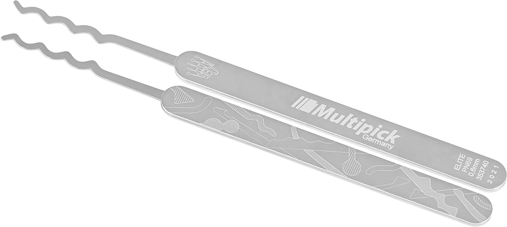 Ganzúa ELITE Big Wave - 4 cicloides 0.6 mm (PN69)
