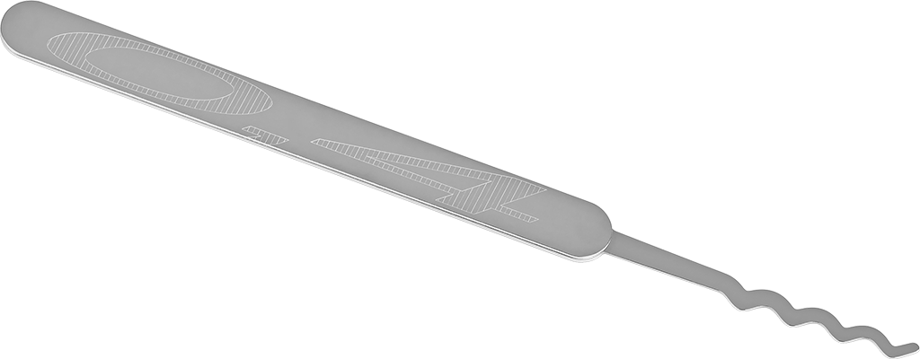 ELITE Wave rake large quad sinusoid 0.4 mm (V70)
