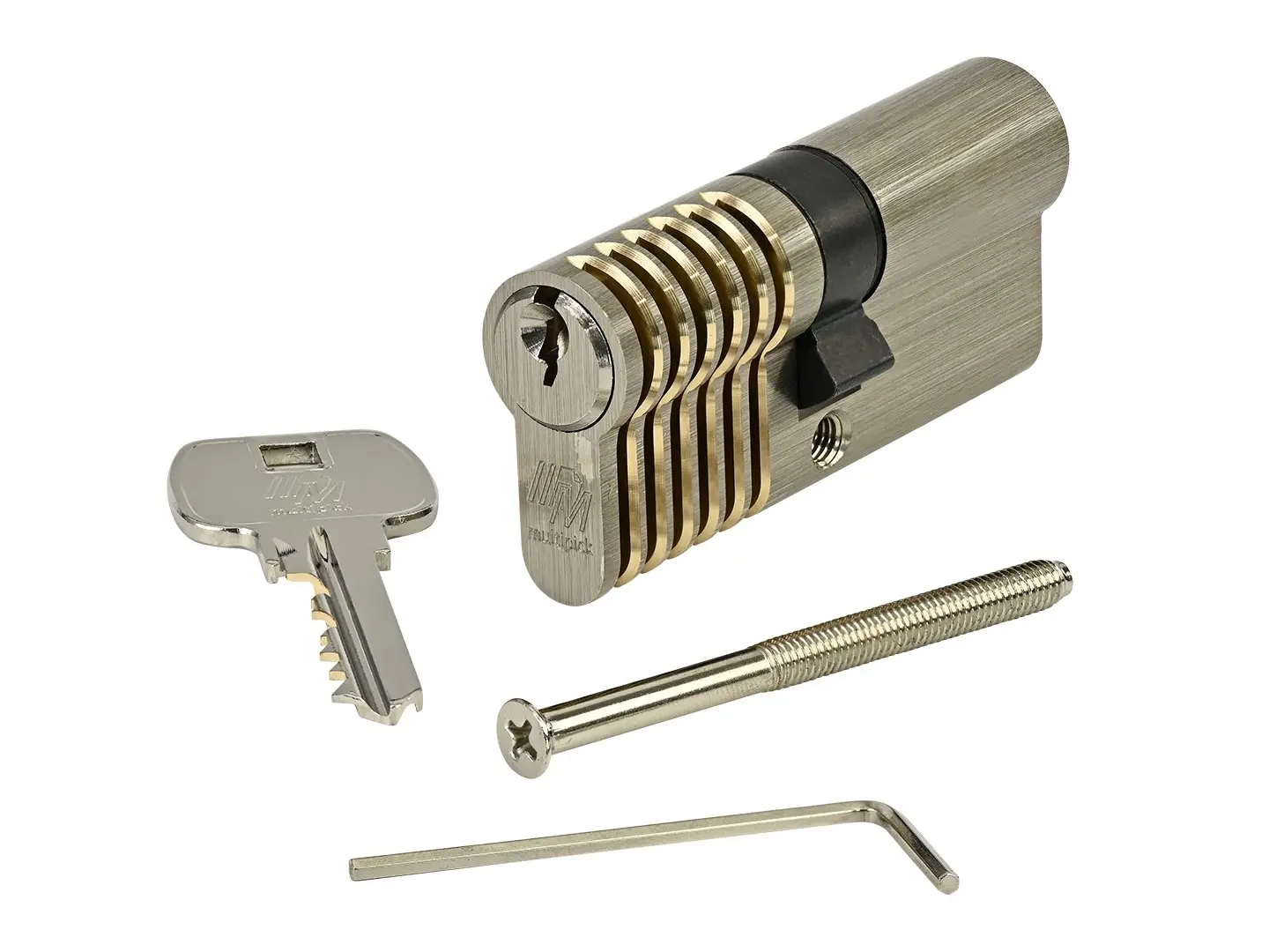 6-pin Euro profile training lock set for left-handers