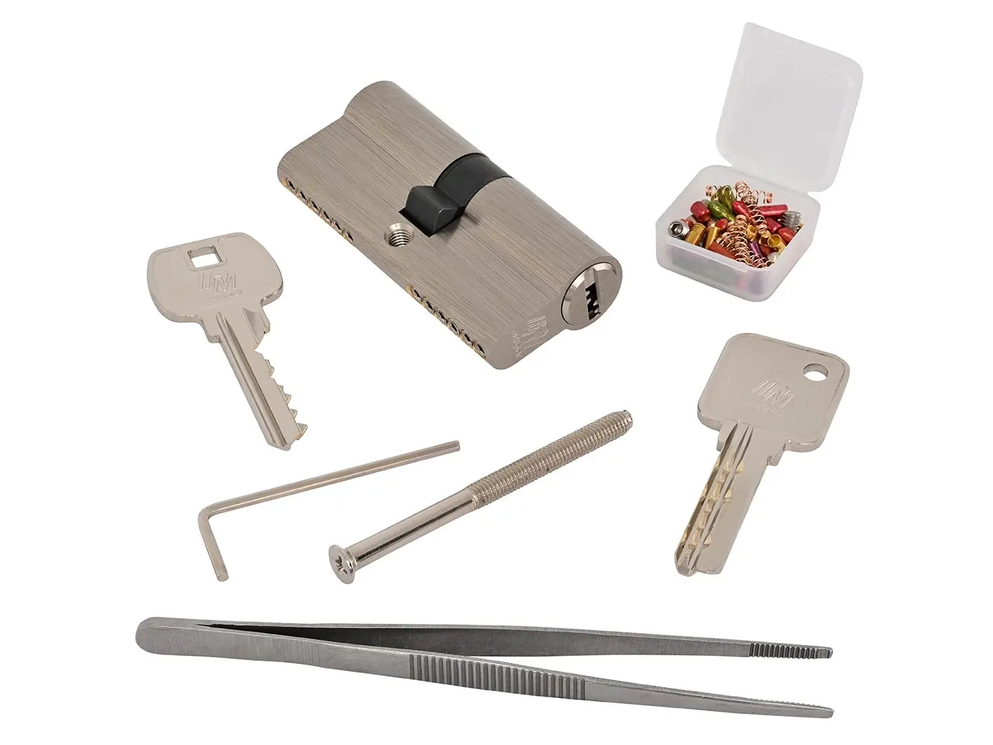 Closed 6-pin Dimple / Euro Profile Practice Lock Set