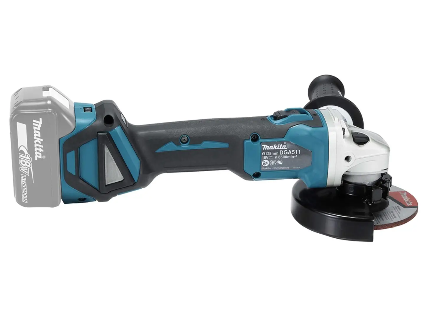 Makita cordless angle grinder DGA511Z w/o battery & charger