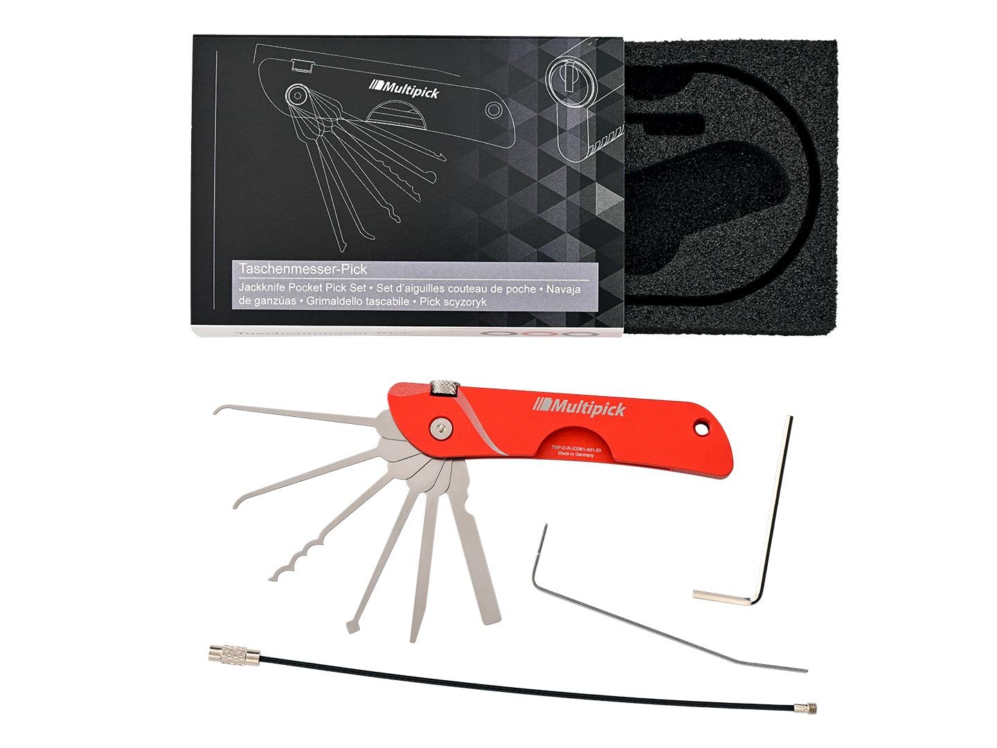 Jackknife EDC Pocket Pick Set Exclusive Redline Edition Jackknife EDC Pocket Pick Set Exclusive Redline Edition