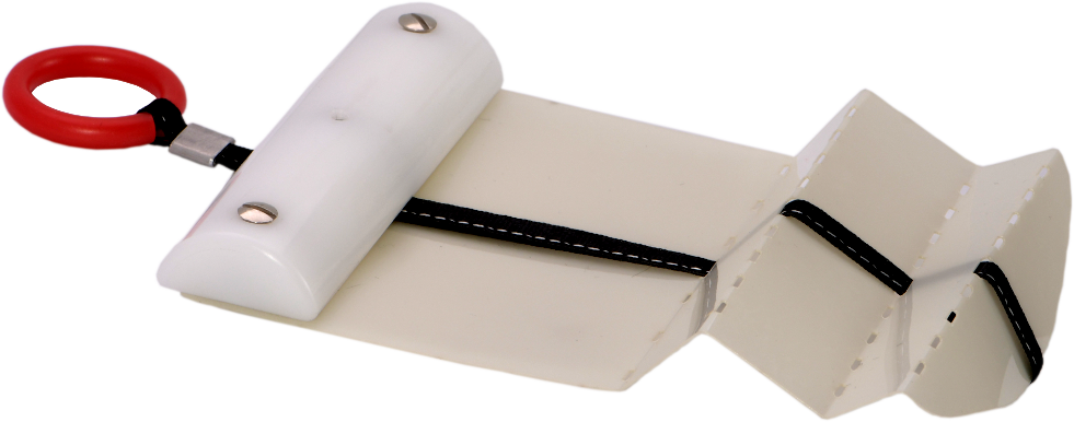 Latch Opening Card Double-Offset Doors (white) 0.35 mm