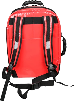 Emergency-Openings Backpack, red